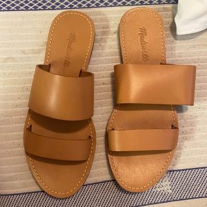 Size 8 Desert Camel color Sandals. Madewell